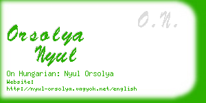 orsolya nyul business card